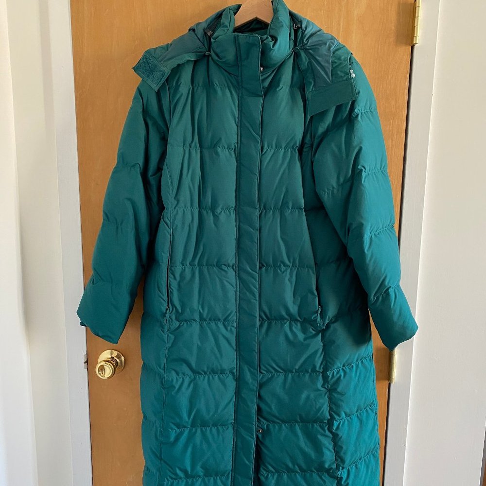 LL Bean Unused Long Down Coat - Sz L petite